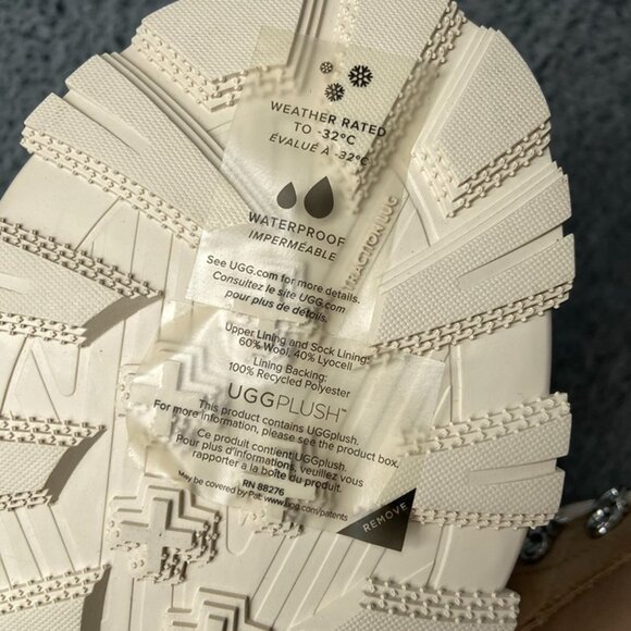 UGG Adirondack Meridian Hiking Boots Size 7.5 Women Sand 1169050 - Picture 7 of 7